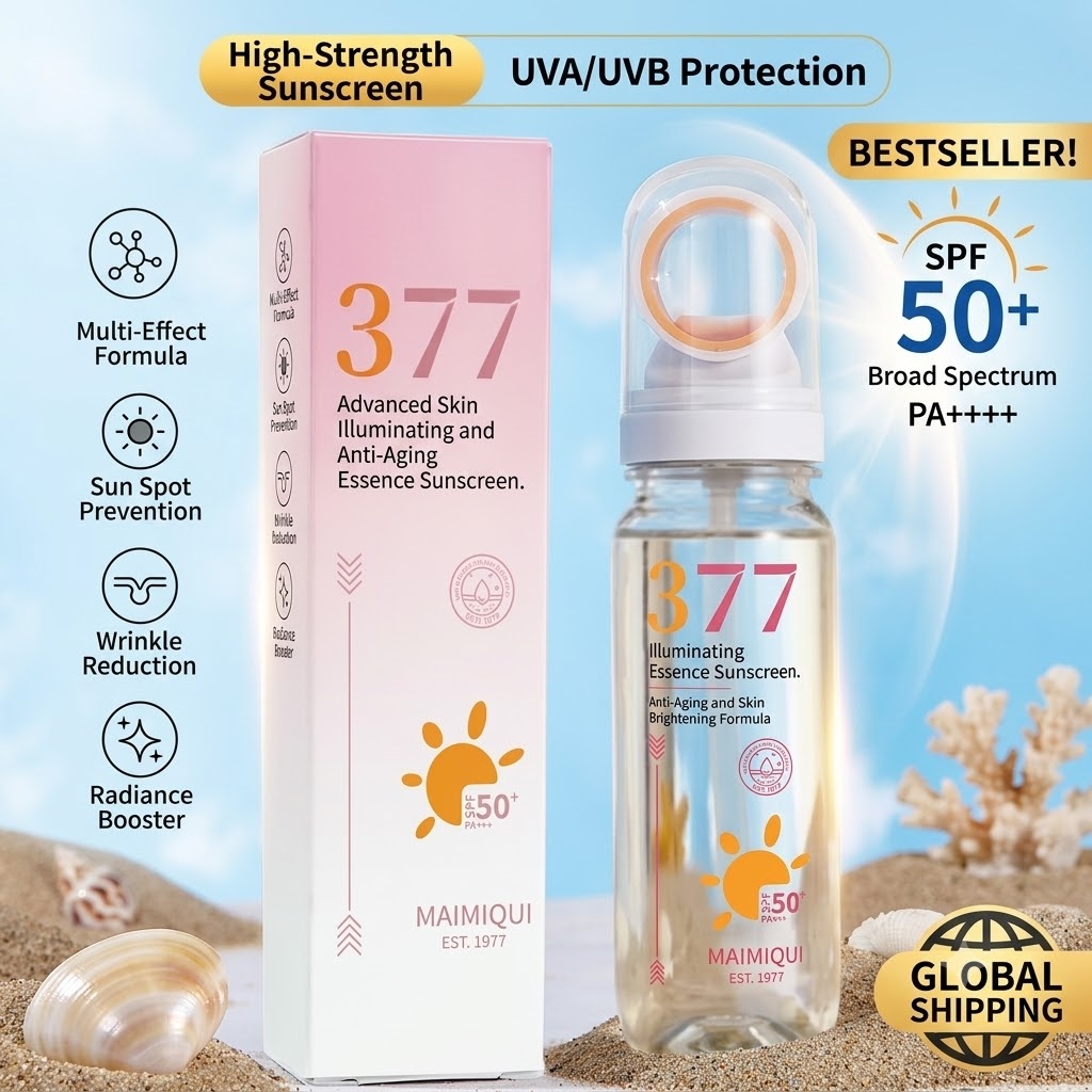 Spf 50 Waterproof Sunscreen - مايميكي 90 جرام 377 بخاخ واقي