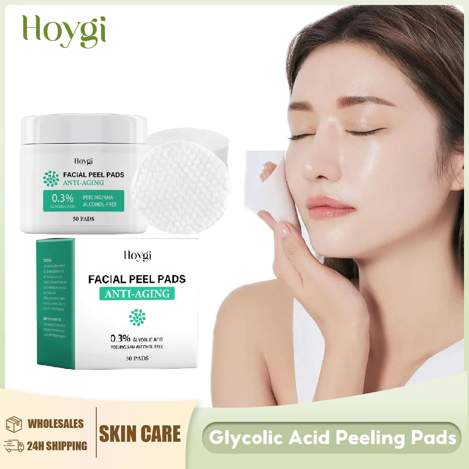 Salicylic Acid Blackhead Remover - حمض الجليكوليك وسادات قطنية تقليص المسام