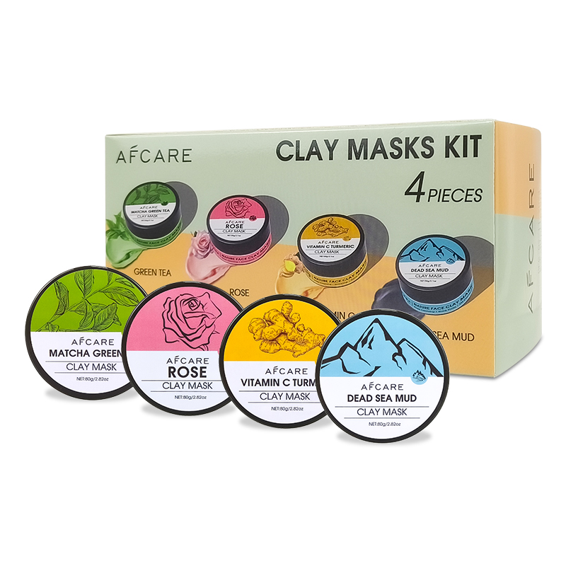 Green Tea Cleansing Clay Mask - مجموعة من 4 أقنعة طينية للوجه