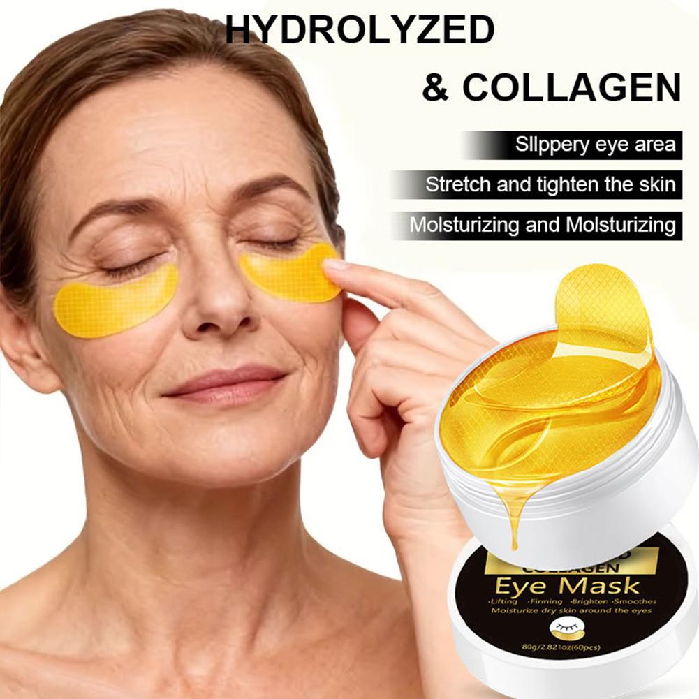 Collagen Under Eye Patches - قناع جل للعين بالريتينول والكولاجين والذهب،