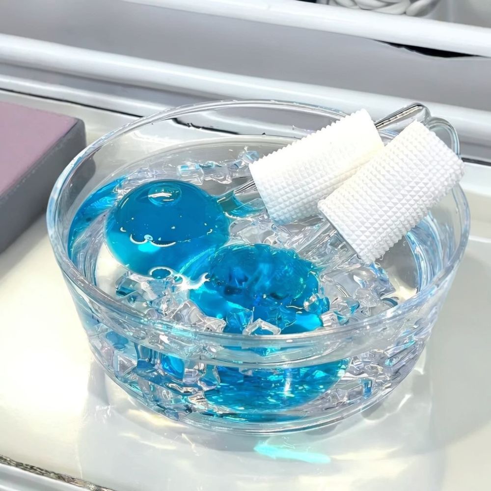 Face Ice Roller Puffiness - كرات الثلج للتدليك البارد للوجه، أسطوانة