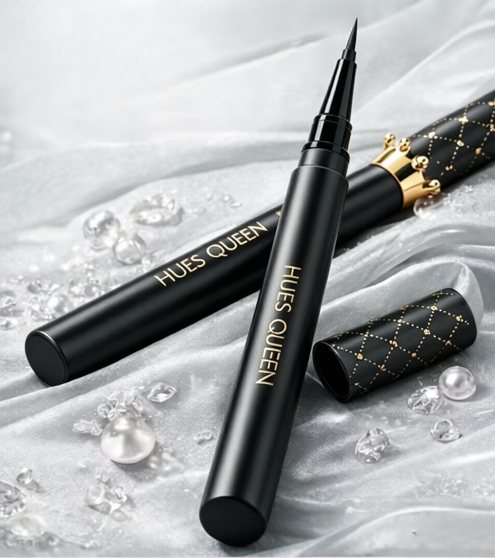 Waterproof Liquid Eyeliner Pen - قلم آيلاينر سائل من كراون، مقاوم
