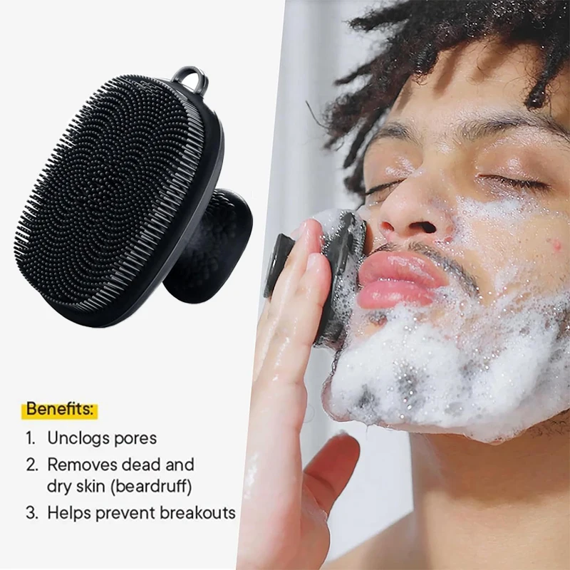 Silicone Face Scrubber Electric - فرشاة تنظيف الوجه من السيليكون للرجال