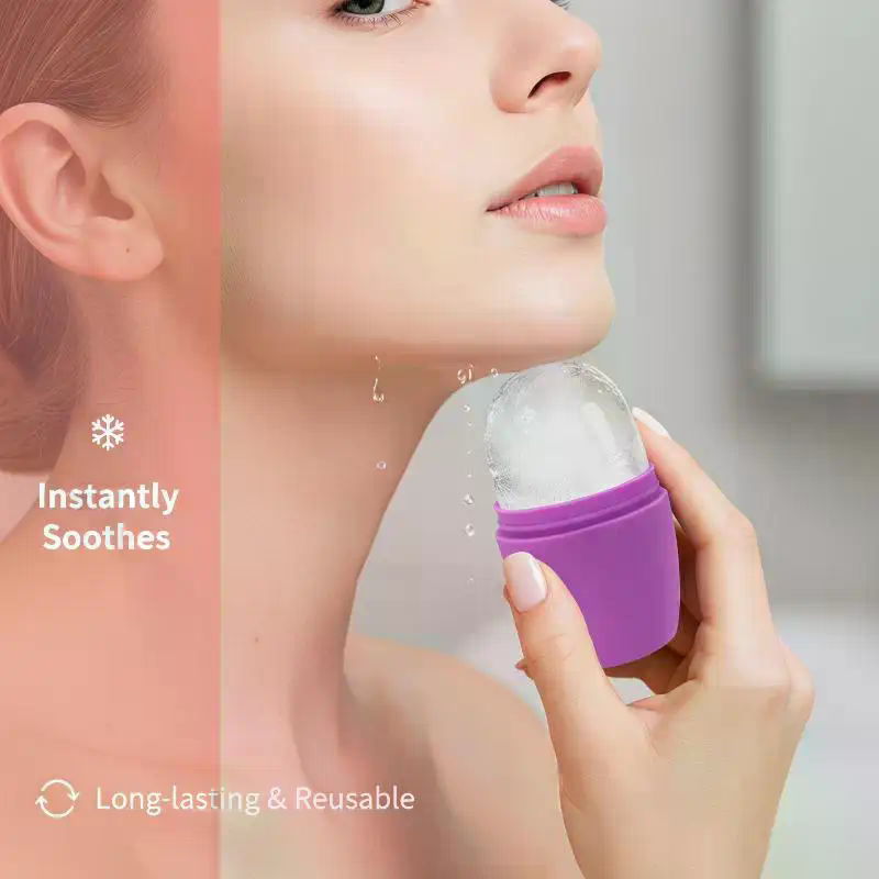 Face Ice Roller Puffiness - أداة تدليك الوجه والعينين بالسيليكون القابلة