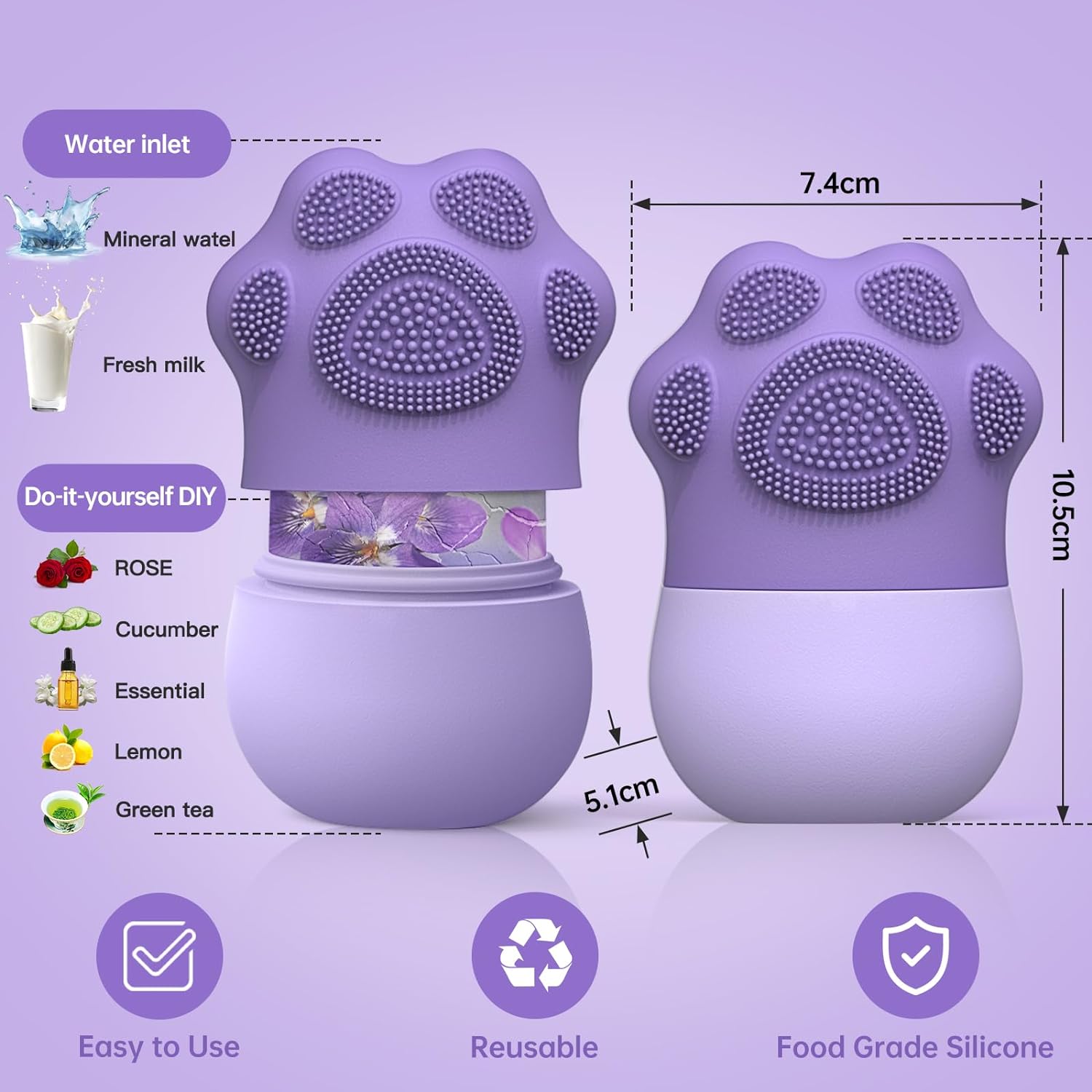 أسطوانة ثلج للوجه للعناية بالب - مراجعة Face Ice Roller Puffiness وسعره