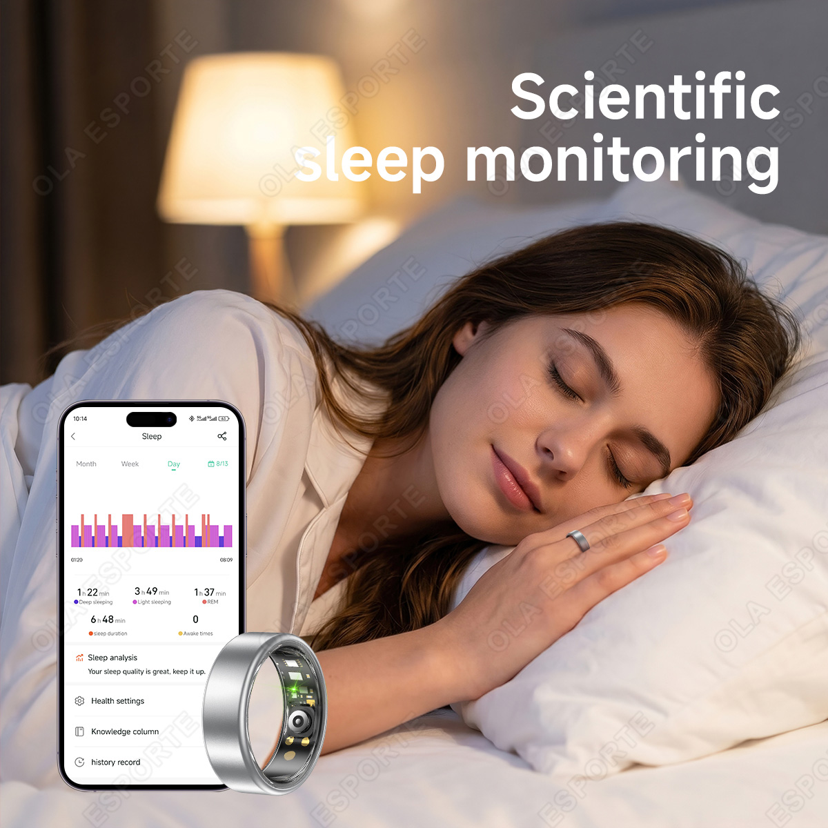 خاتم ذكي للنساء والرجال، يقيس  - مراجعة Health Monitors وسعره
