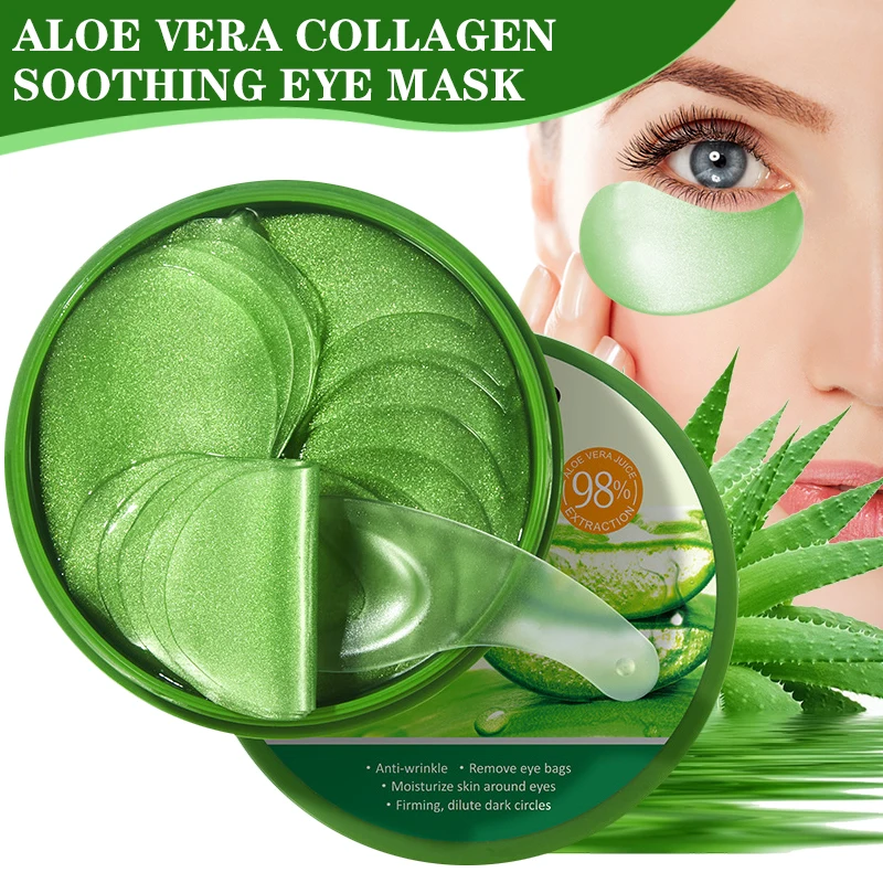 60 قطعة الألوة فيرا الكولاجين  - مراجعة Collagen Under Eye Patches وسعره