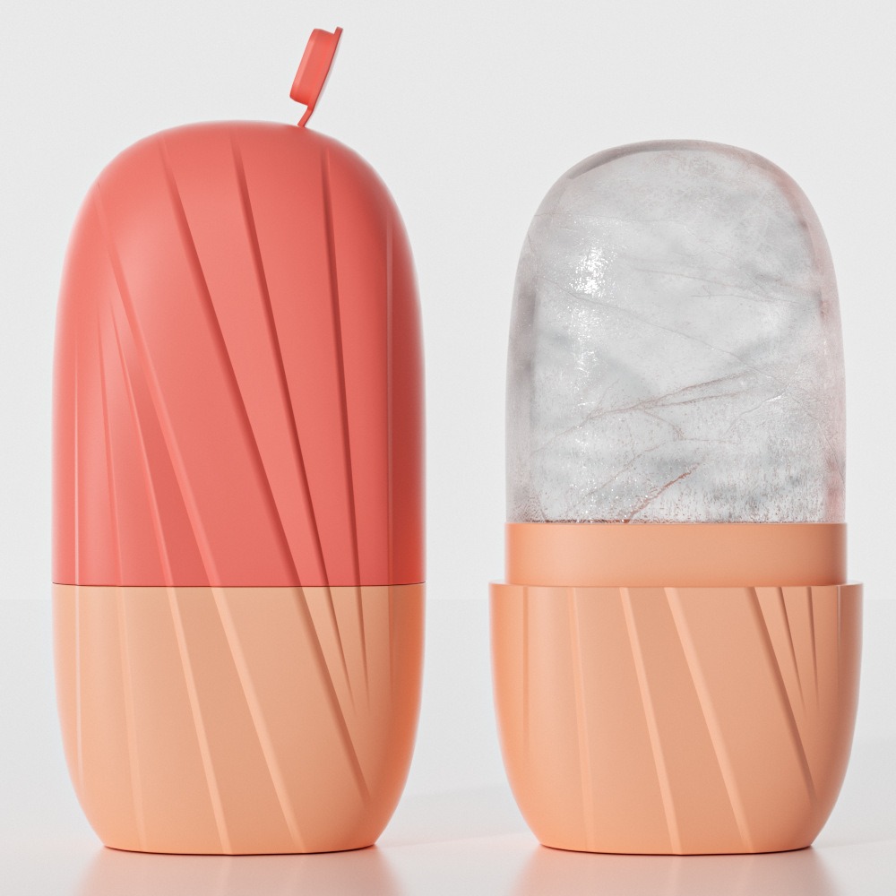 قالب ثلج للوجه بتصميم مخطط جما - مراجعة Face Ice Roller Puffiness وسعره