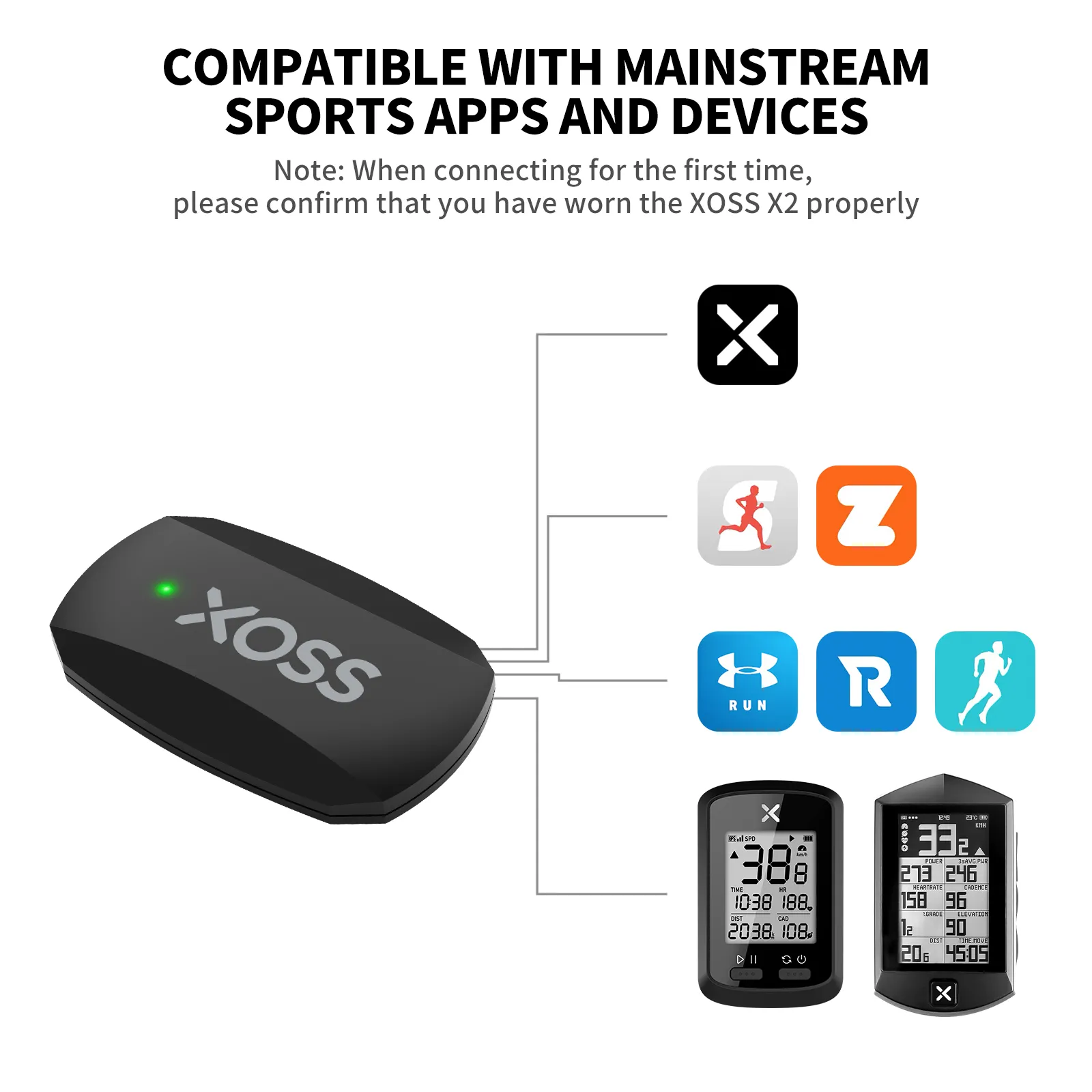 XOSS X2 المشي لمسافات طويلة ور - مراجعة Health Monitors وسعره