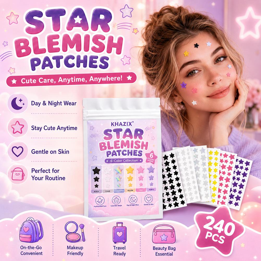 240 قطعة من لصقات النجوم لعلاج - مراجعة Hydrocolloid Pimple Patch وسعره