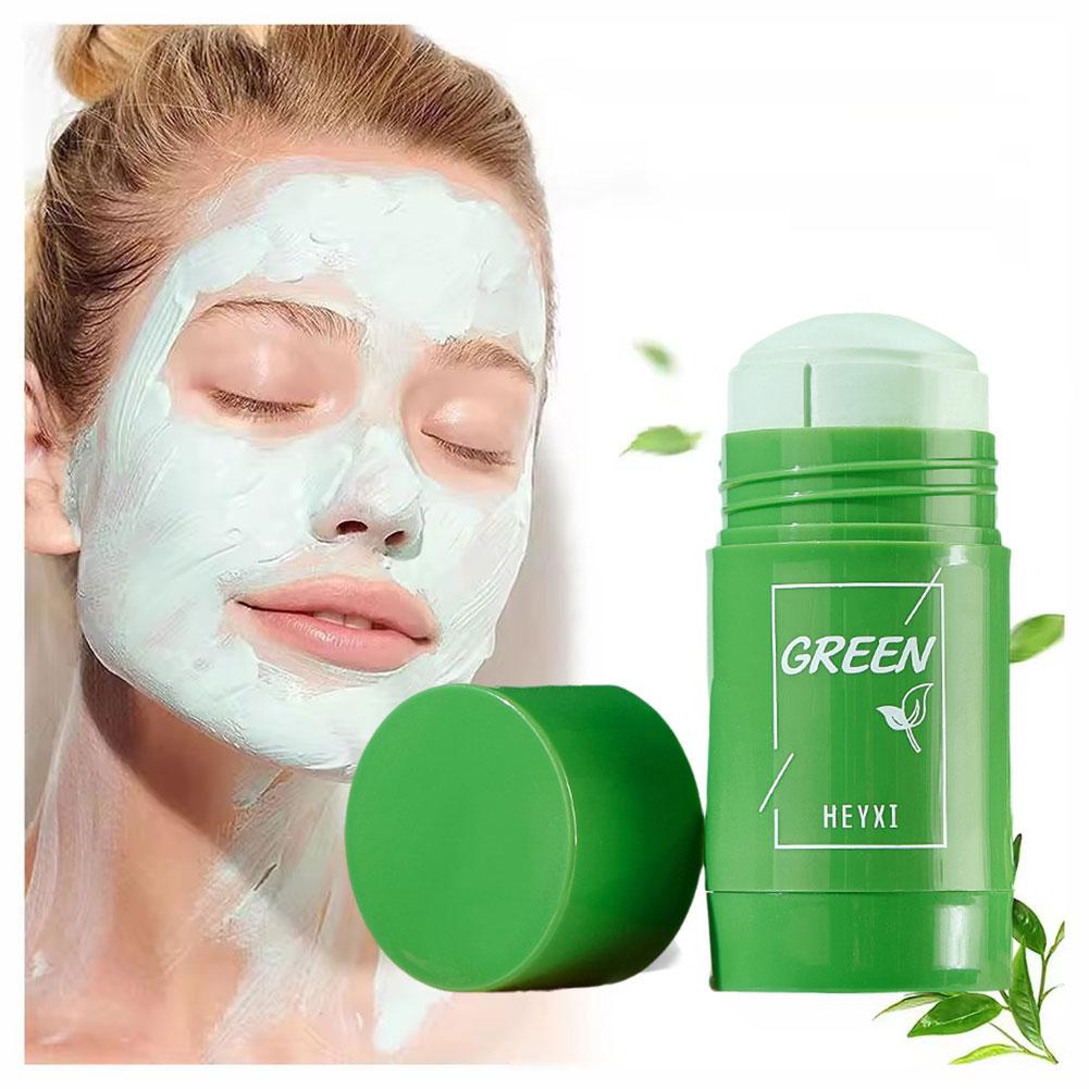 1/3 قطعة عصا طين الشاي الأخضر  - مراجعة Green Tea Cleansing Clay Mask وسعره