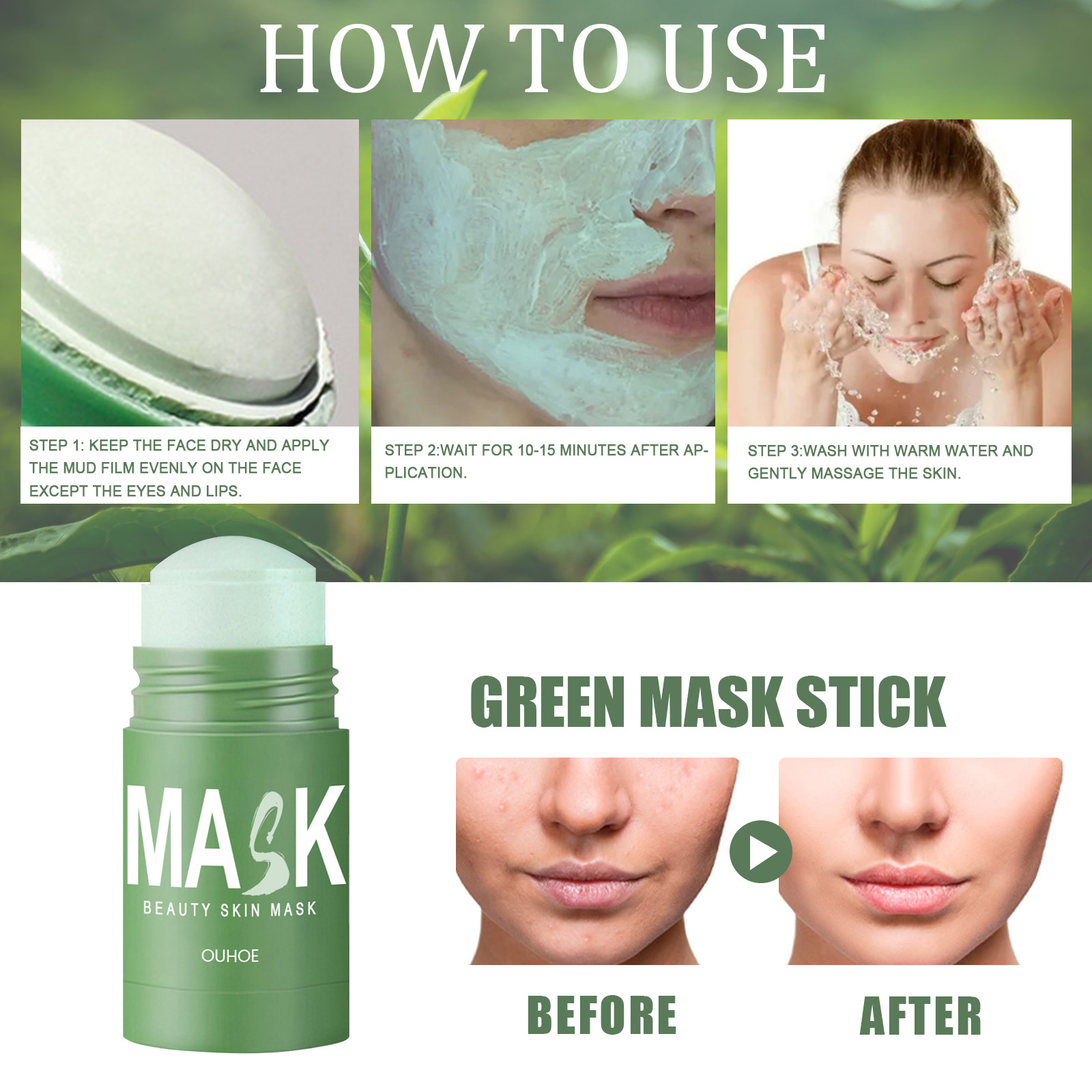 قناع الشاي الأخضر الصلب - تنظي - مراجعة Green Tea Cleansing Clay Mask وسعره